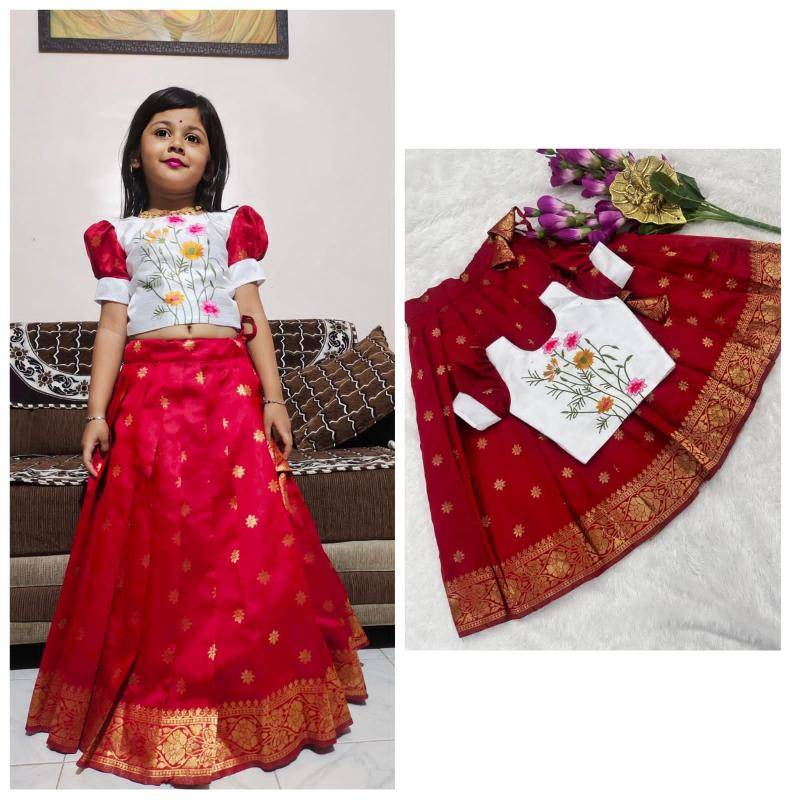 kids lehenga choli silk Children clothing warehouse in Ahmedabad